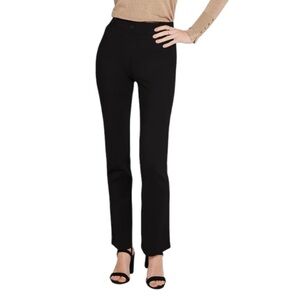 Betabrand‎ Classic Dress Pant Yoga Pants Straight in Black Women's Large